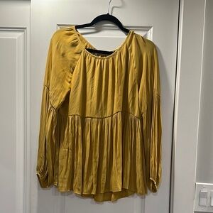 Elegant Mustard Yellow Women's Top